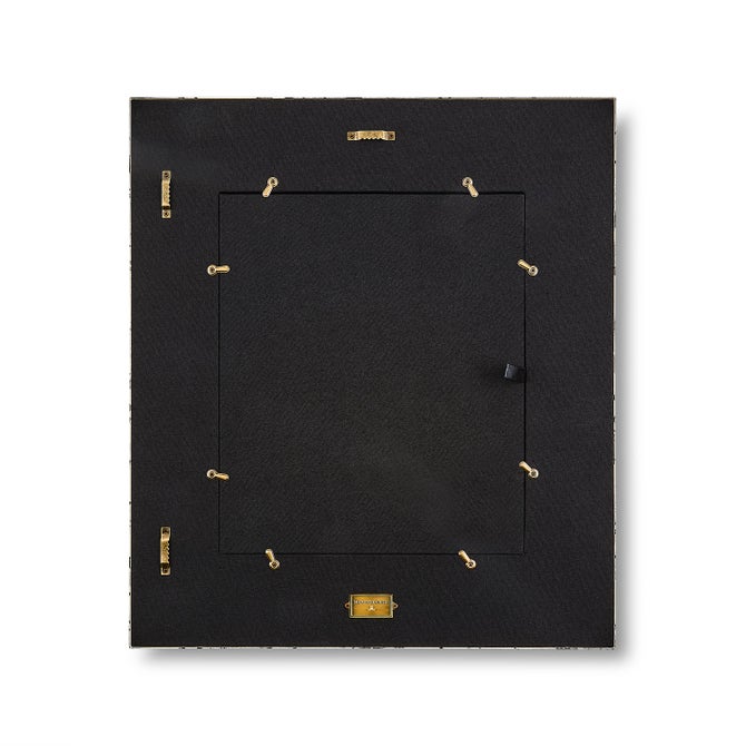 Mocha Check Enamel Wall Mirror