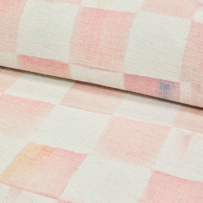 Rosy Checkered 5' x 7'6" Washable Rug