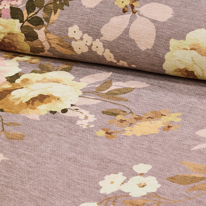 Taupe Wild Rose 3' x 5' Washable Rug