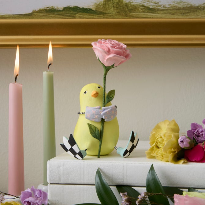 Patience Brewster Chick with Flower
