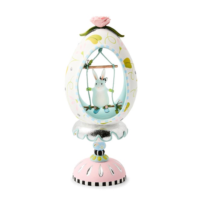 Patience Brewster Rabbit Pedestal Egg