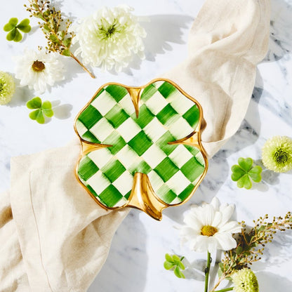 Lucky Check Clover Plate