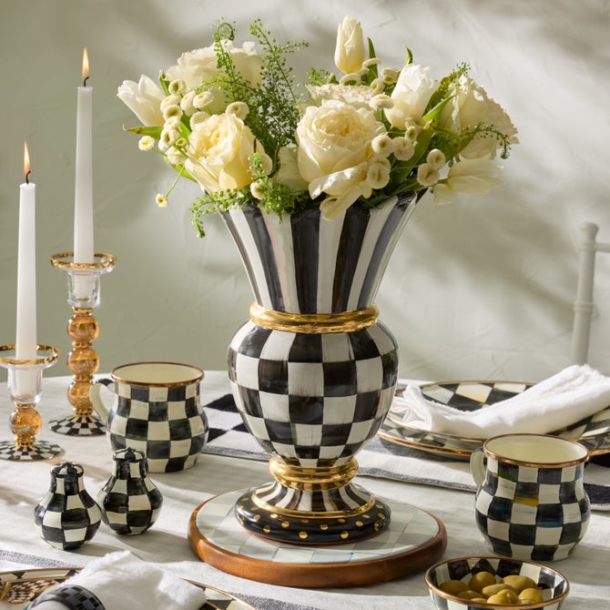 Courtly Check Ceramic Great Vase
