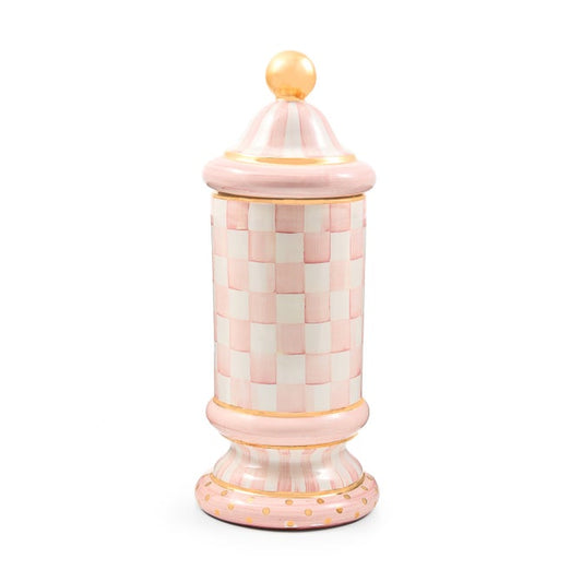 Rosy Check Ceramic Column Canister