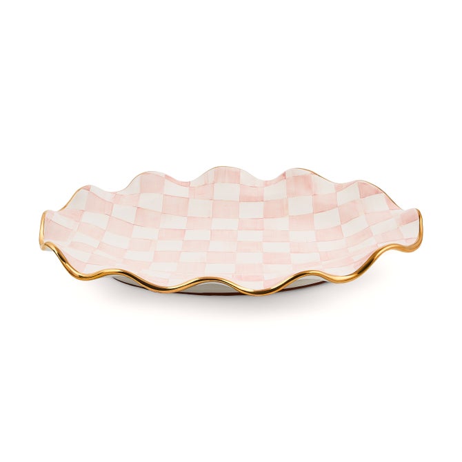 Rosy Check Ceramic Large Serving Platter