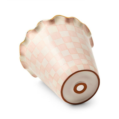 Rosy Check Ceramic Jumbo Garden Pot