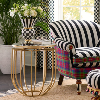 Courtly Basket Accent Table