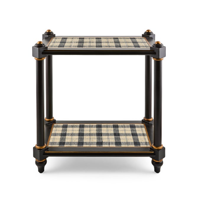 Mad for Plaid Accent Table