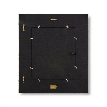 Mocha Check Enamel Wall Mirror