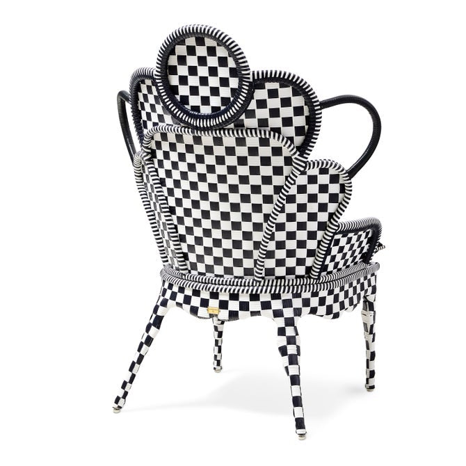 Gambit Check Outdoor Wing Chair