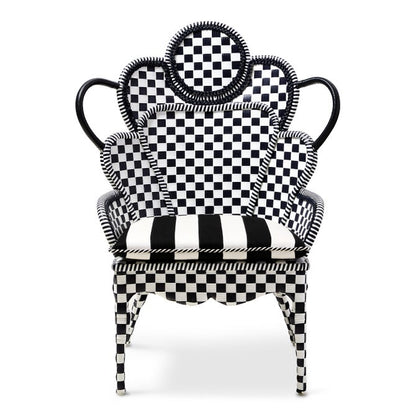 Gambit Check Outdoor Wing Chair