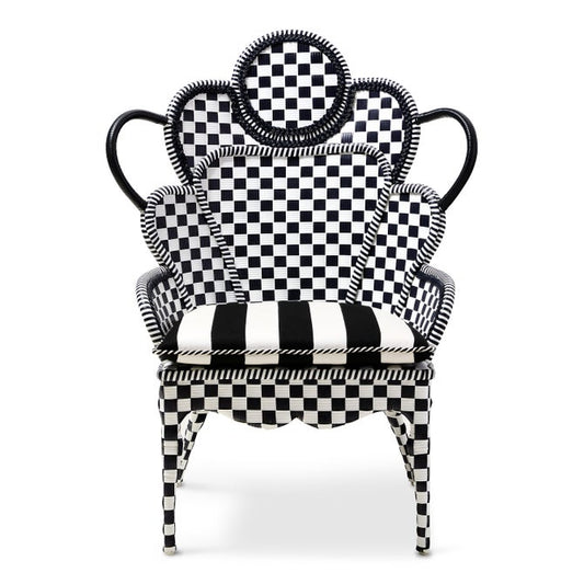 Gambit Check Outdoor Wing Chair