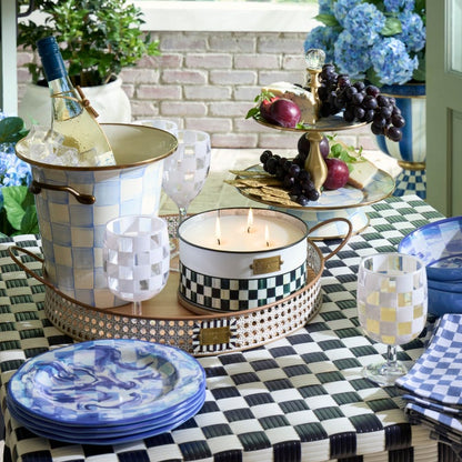 Gambit Check Outdoor Patio Dining Table