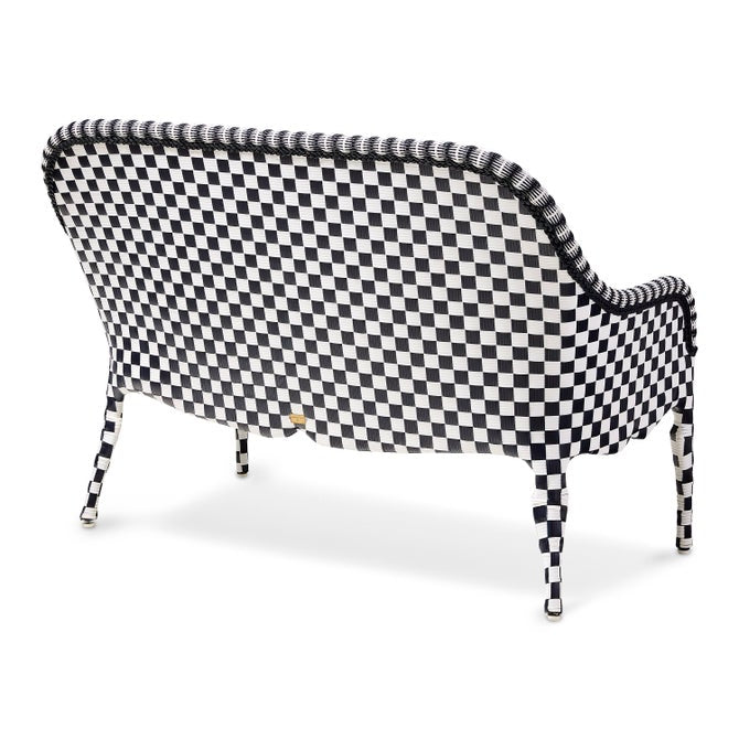 Gambit Check Outdoor Loveseat
