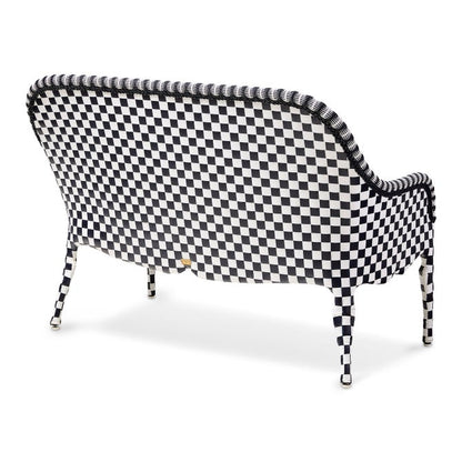 Gambit Check Outdoor Loveseat