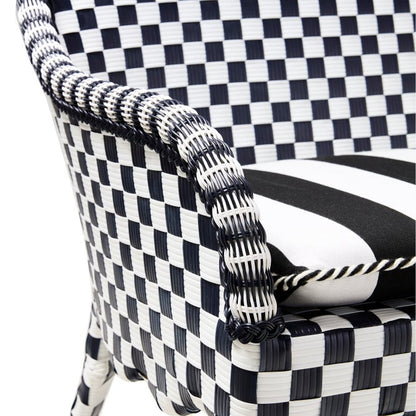 Gambit Check Outdoor Loveseat