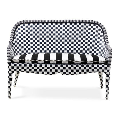 Gambit Check Outdoor Loveseat