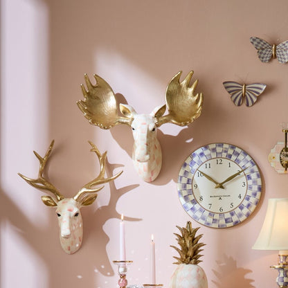 Rosy Check Moose Wall Decor