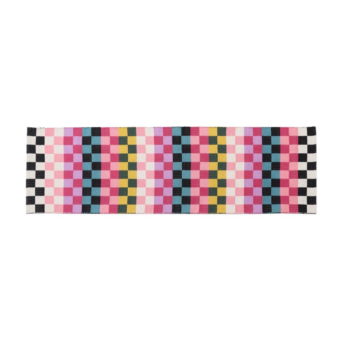 Calypso Checked 2'6" x 8' Indoor/Outdoor Runner