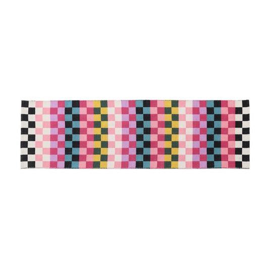 Calypso Checked 2'6" x 8' Indoor/Outdoor Runner
