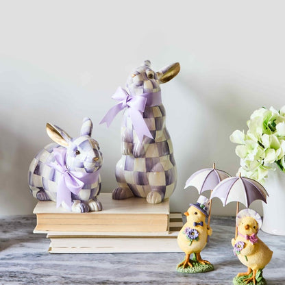 Violet Check Standing Bunny