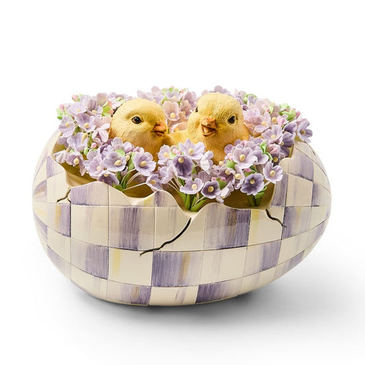 Violet Check Peekaboo Egg