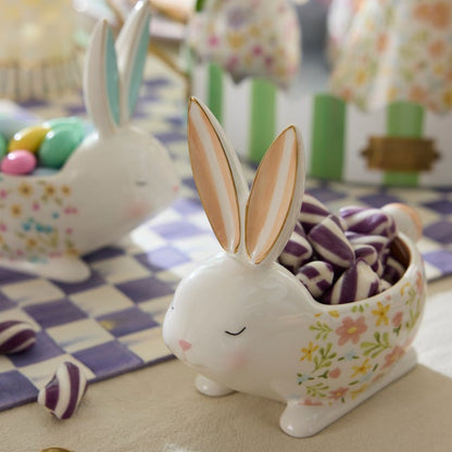 Posie Patch Ceramic Rabbit Candy Dishes, Set of 3
