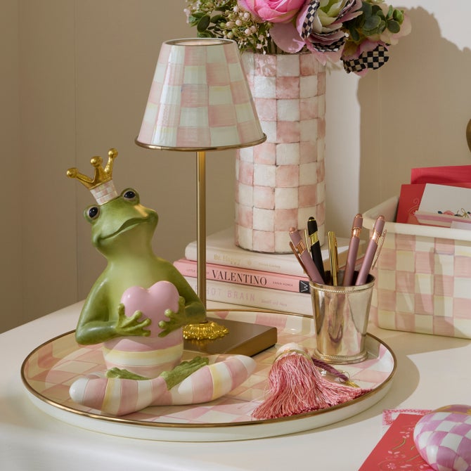 Rosy Fergal the Frog with Heart Decor