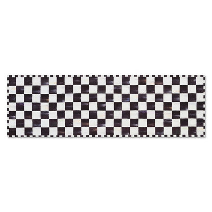 Courtly Checkered 2'6" x 8' Washable Runner