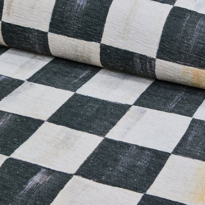 Courtly Checkered 2'6" x 10' Washable Runner