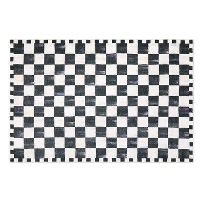 Courtly Checkered 5' x 7'6" Washable Rug