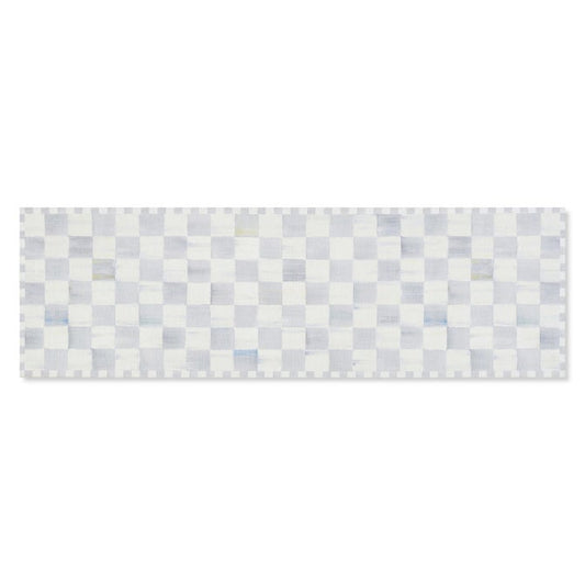 Sterling Checkered 2'6" x 8' Washable Runner
