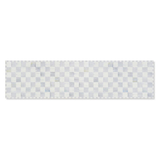 Sterling Checkered 2'6" x 10' Washable Runner