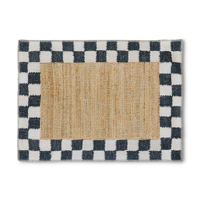 Naturals Check 2' x 3' Washable Rug