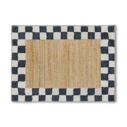 Naturals Check 2' x 3' Washable Rug