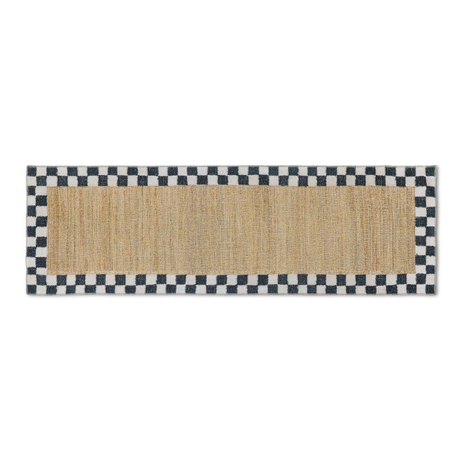 Naturals Check 2'6" x 8' Washable Runner