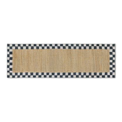 Naturals Check 2'6" x 8' Washable Runner