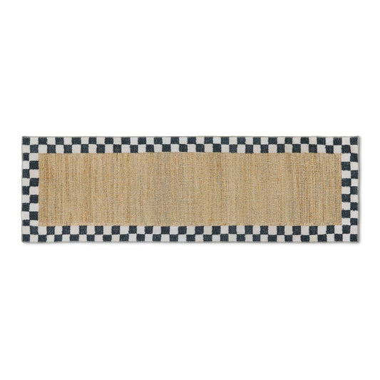 Naturals Check 2'6" x 8' Washable Runner