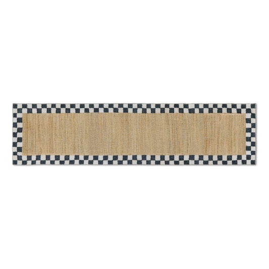Naturals Check 2'6" x 10' Washable Runner