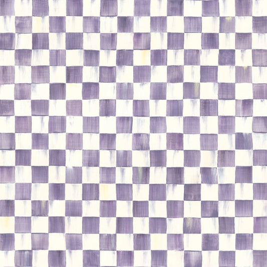 Violet Check Peel & Stick Wallpaper