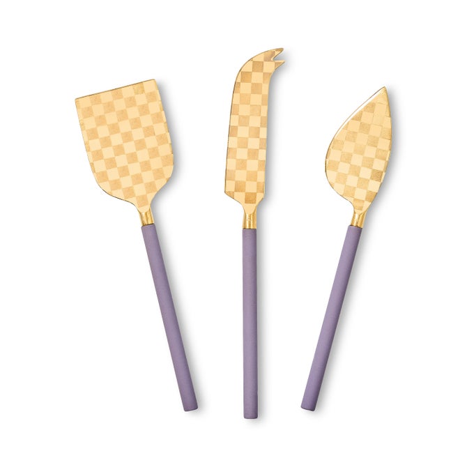 Violet Cheese Knife Set