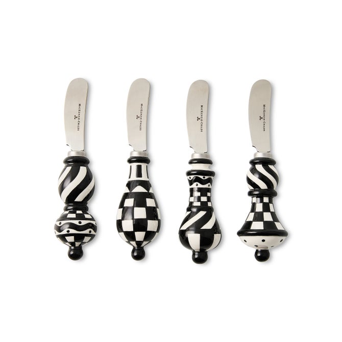 Courtly Check Party Spreaders, Set of 4