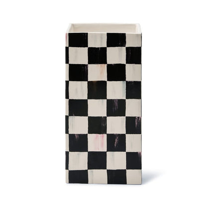 Courtly Check Pillar Vase