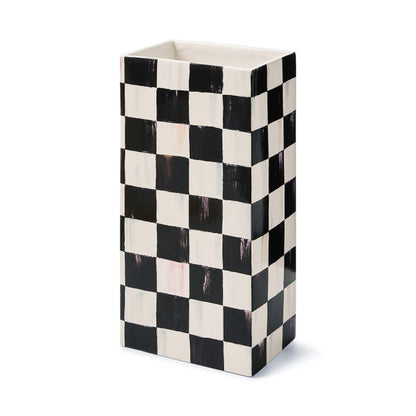 Courtly Check Pillar Vase