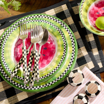 Watermelon Melamine Salad Plates, Set of 4