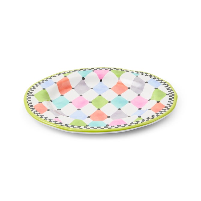Palm Springs Melamine Salad Plates, Set of 4