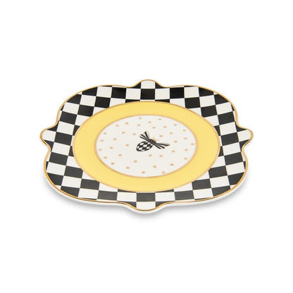 Bee Toile Salad Plate