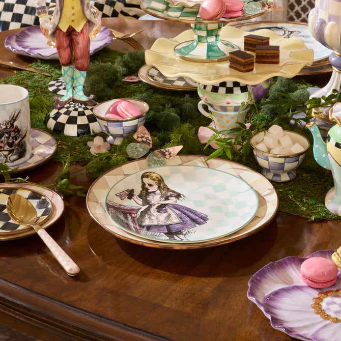 Wonderland Plates, Set of 4