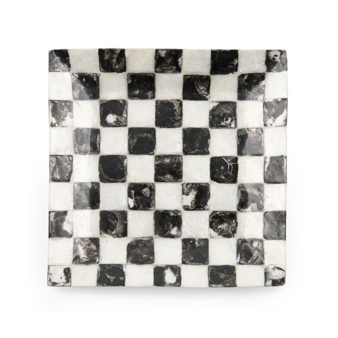 Courtly Check Capiz Catchall Tray