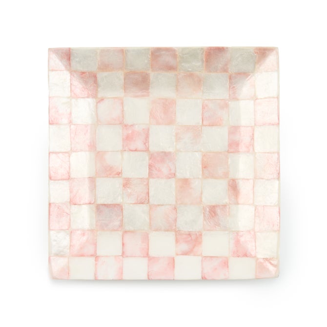 Rosy Check Capiz Catchall Tray